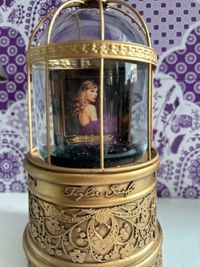 Taylor Swift Gold and Purple Decorative Music Snow Globe